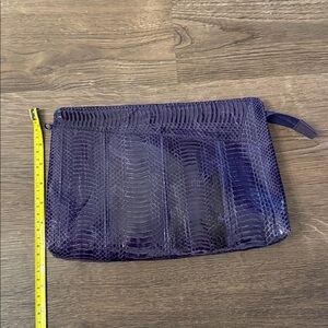 J.Renee Vintage Snakeskin Purple Clutch